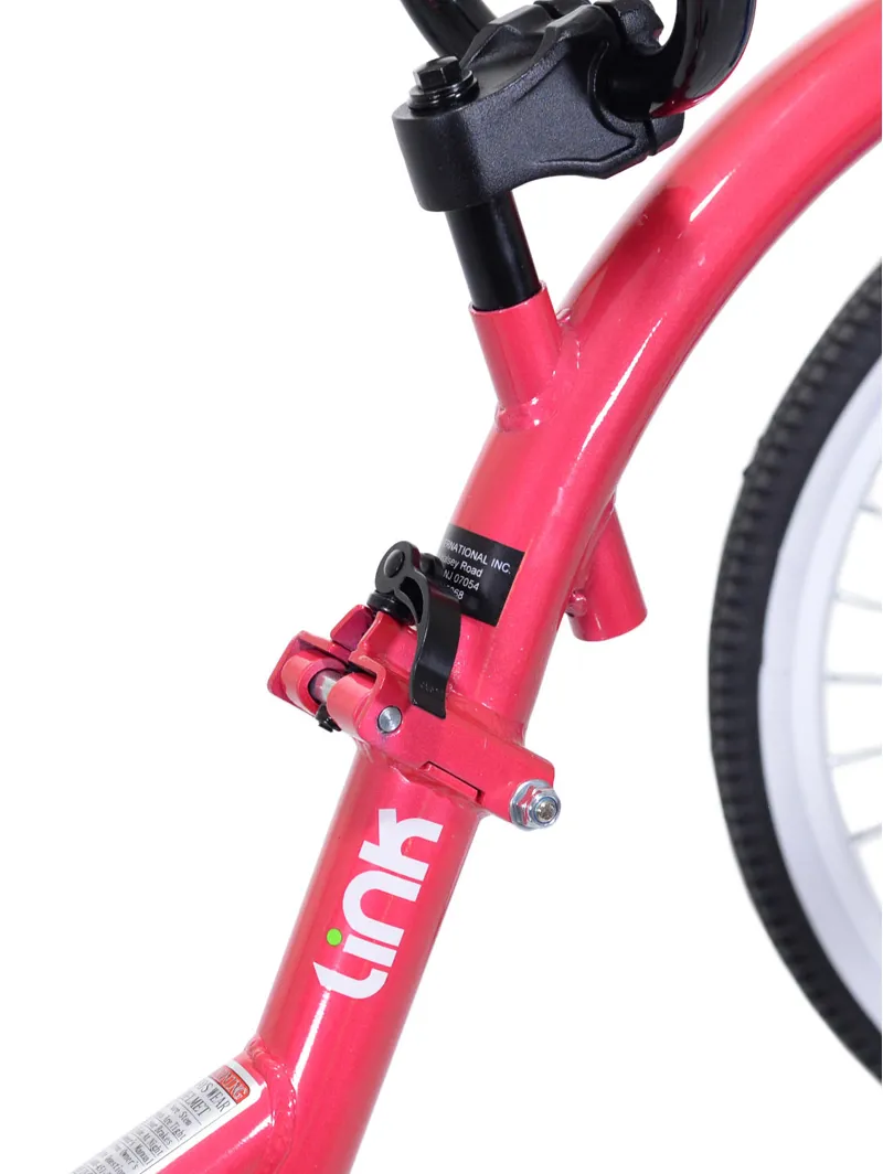 WeeRide Kazam Link Tagalong Bike Pink-3
