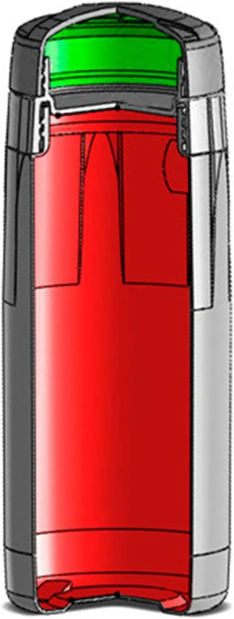 RaceOne PR.1 Toolbox Bottle 600ml Black Orange-2