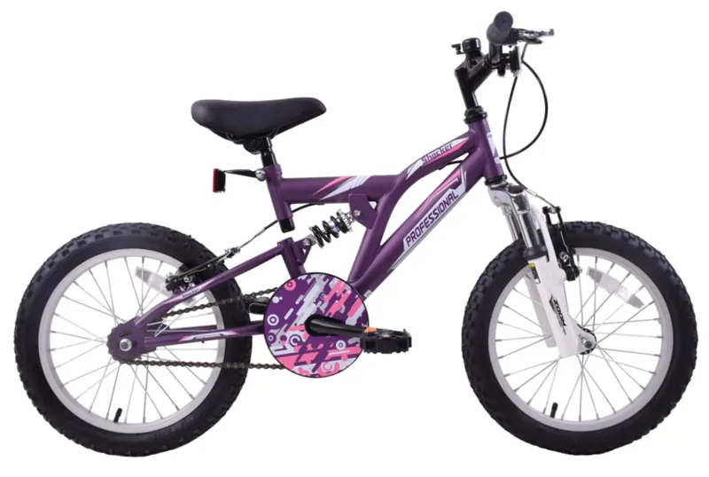  Professional Shocker 16 inch Wheel Kids Mountain Bike Purple