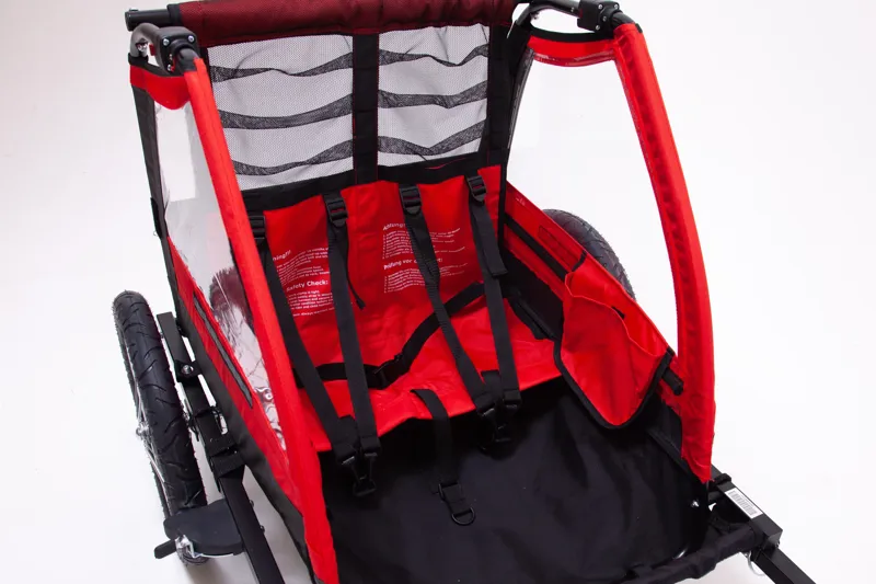 Raleigh Intrepid 2 Seater Childrens Trailer Red-3