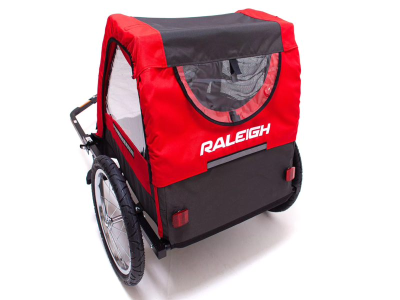 Raleigh Intrepid 2 Seater Childrens Trailer Red-2