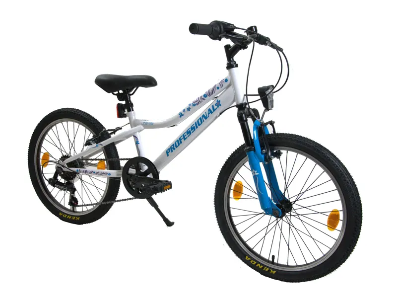 Professional Bloom 20 Inch Wheel Kids Bike White/Blue