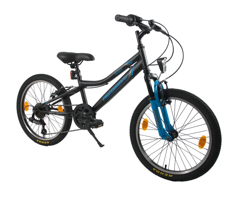 Professional Shadow 20 Inch Wheel Kids Bike Black/Blue