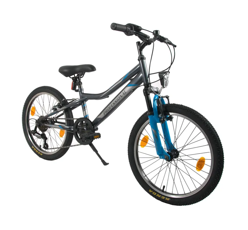 Professional Storm Racer 20 Inch Wheel Kids Bike Black/Blue