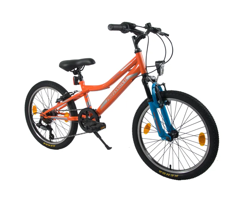 Professional Wave Rider 20 Inch Wheel Kids Bike Orange/Blue