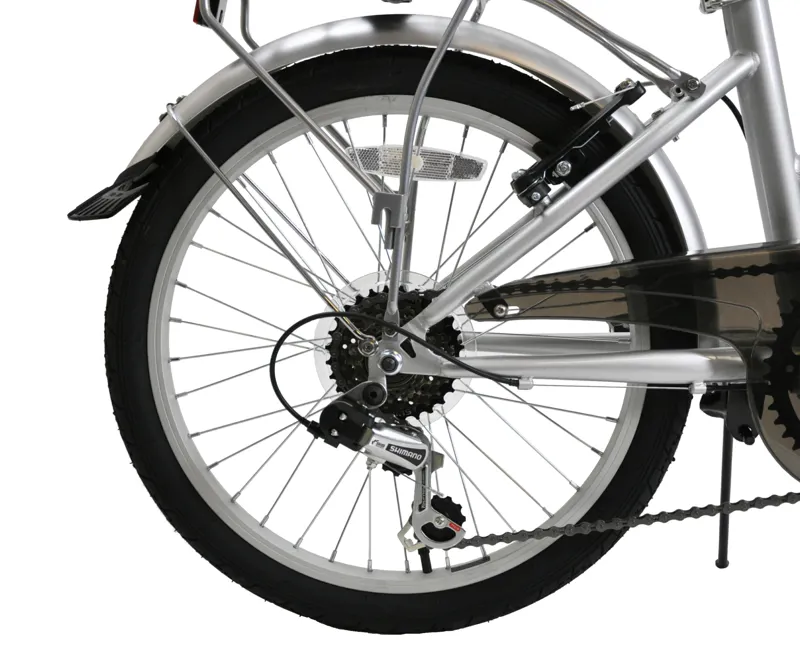 Ammaco Pakka Compact 20 Inch Wheel Folding Bike Silver-7