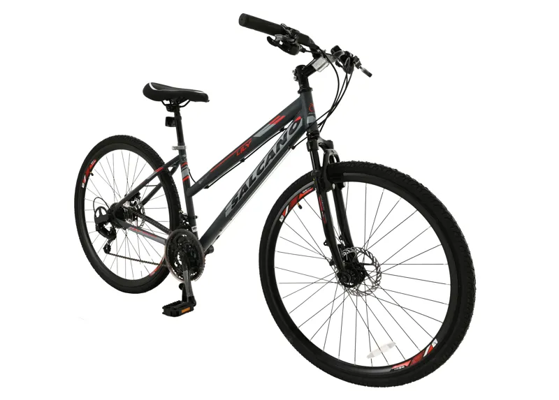 Salcano City Lily 700c Sport Hybrid Bike Grey/Red-1