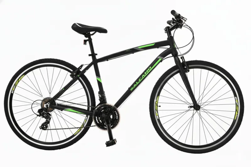Salcano City Explorer 700c Sports Hybrid Bike Black/Green