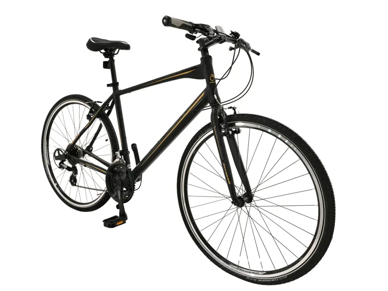 Salcano City Wind 700c Sports Hybrid Bike Black/Yellow-1