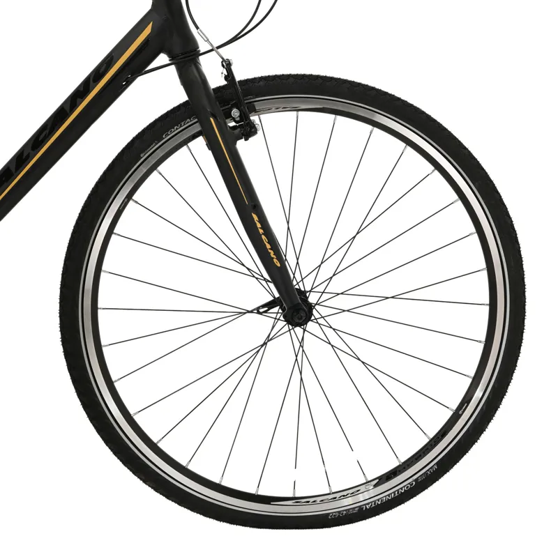 Salcano City Wind 700c Sports Hybrid Bike Black/Yellow-2