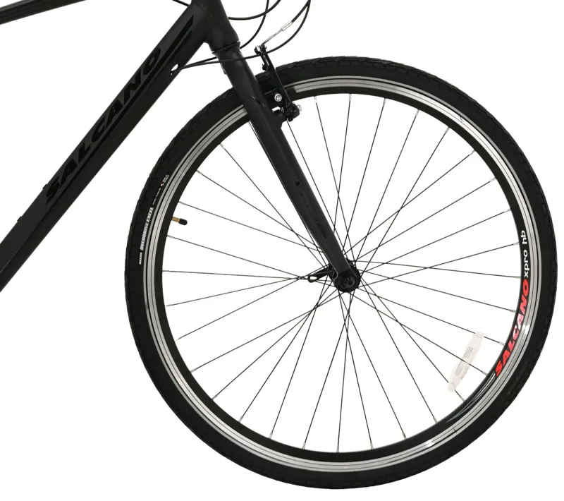 Salcano City Wind 700c Sports Hybrid Bike Black-2