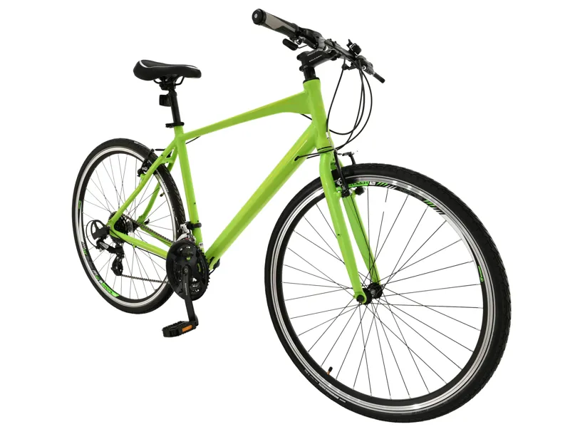 Salcano City Wind 700c Sports Hybrid Bike Green-1