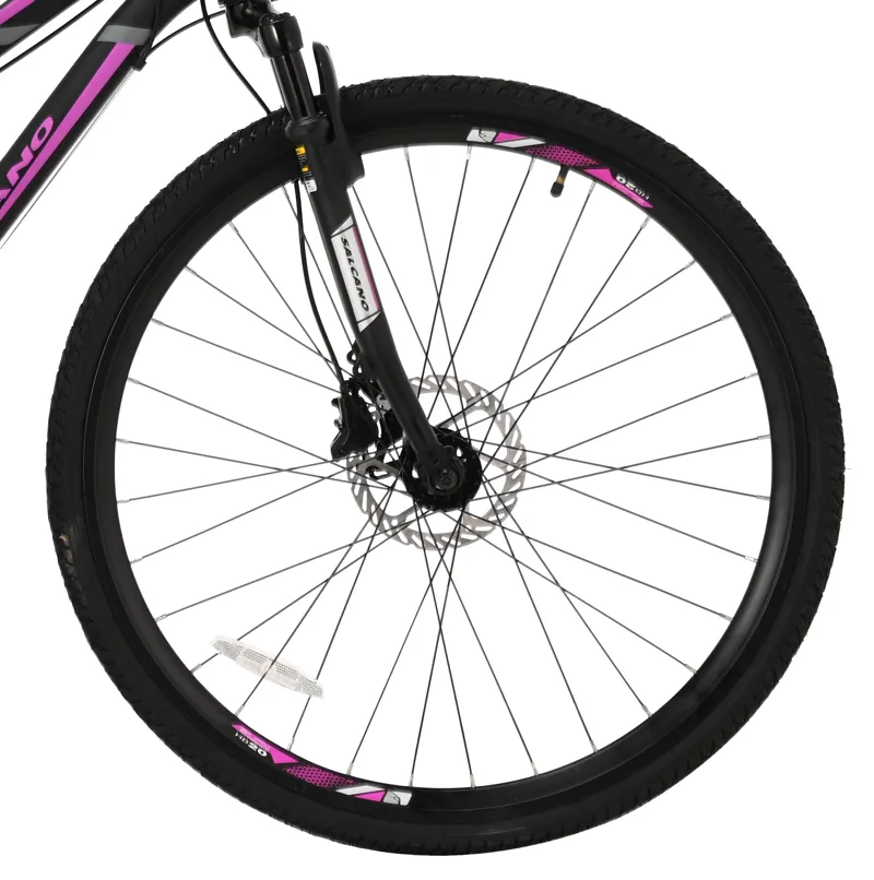 Salcano City Explorer 700c Sports Hybrid Bike Black/Purple-2