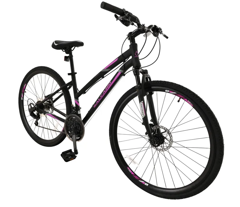 Salcano City Explorer 700c Sports Hybrid Bike Black/Purple-1