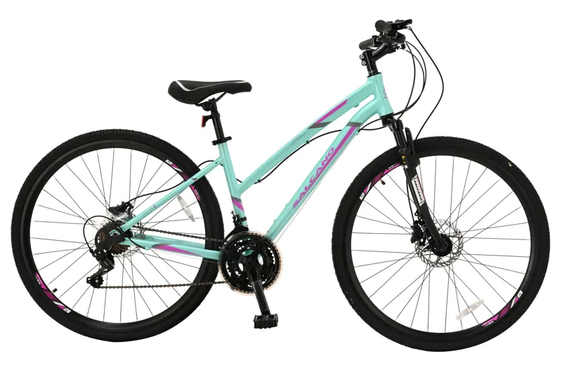 Salcano City Explorer 700c Sports Hybrid Bike Turquoise/Purple