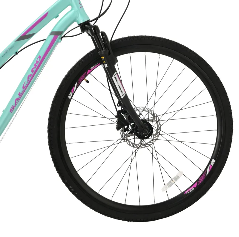 Salcano City Explorer 700c Sports Hybrid Bike Turquoise/Purple-2