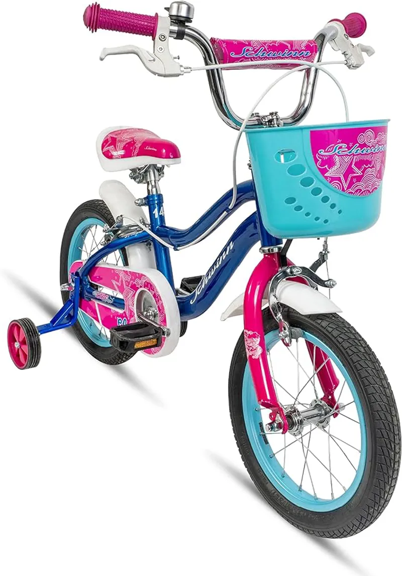 Schwinn Elm 14 Inch Wheel Kids Bike Blue-3