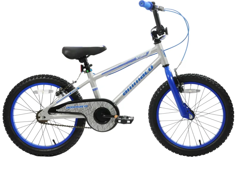 Ammaco Storm 20 Inch Wheel Kids Bike Silver