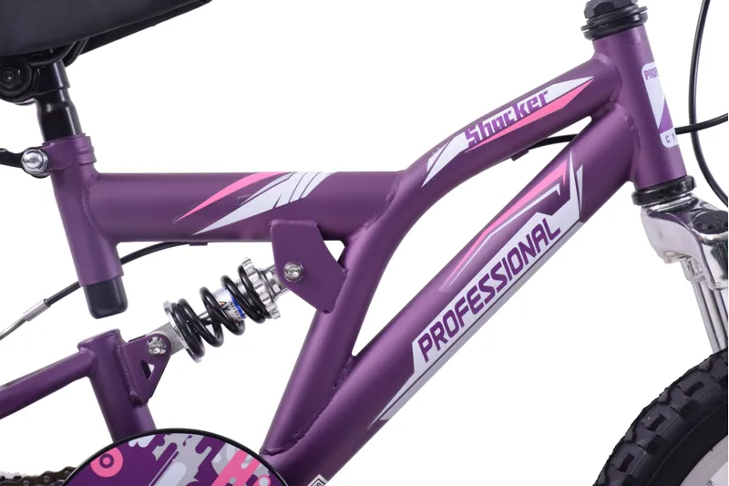  Professional Shocker 16 inch Wheel Kids Mountain Bike Purple-5