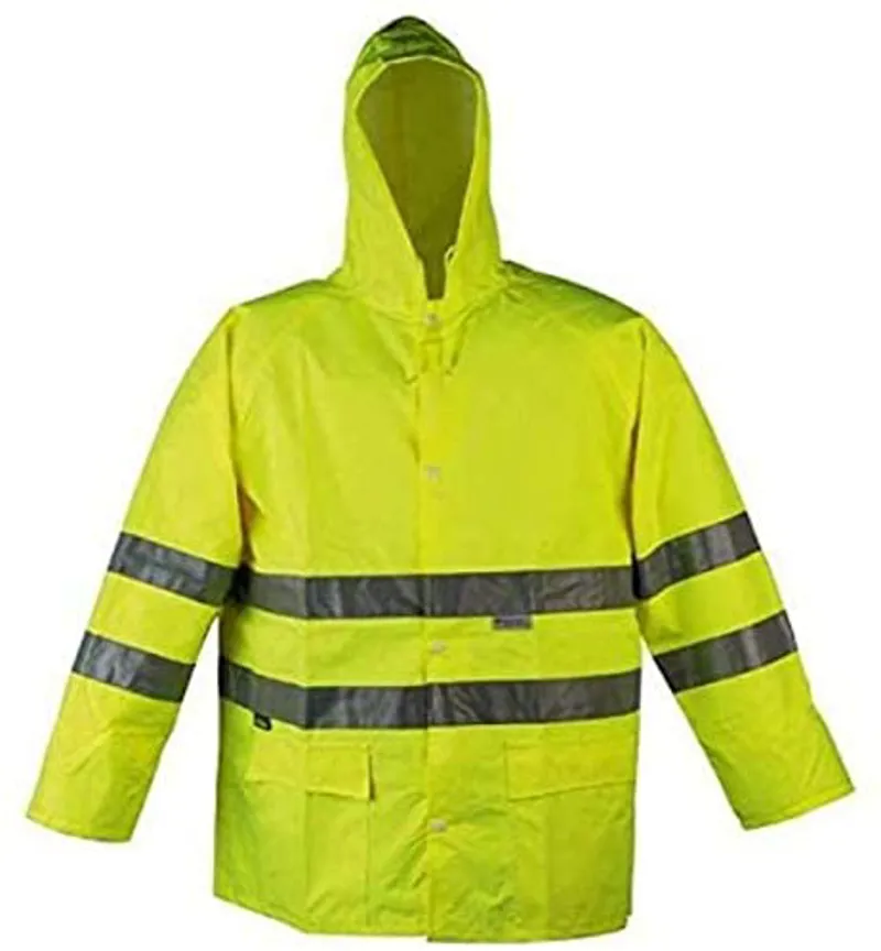 Wowow Hi-Viz Hooded Rain Coat Medium
