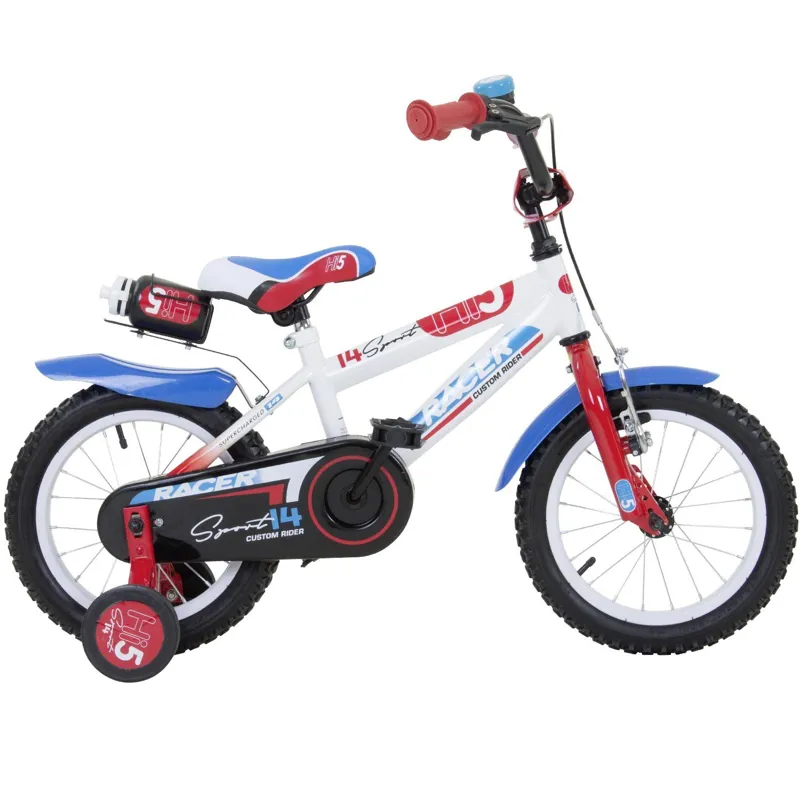 Hi5 Racer 14 Inch Wheel Kids Bike Blue/Red 