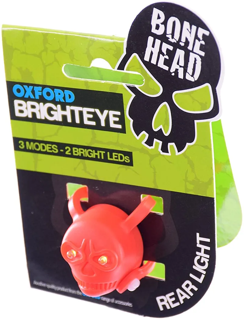 Oxford Silicone Bonehead Front Light Red
