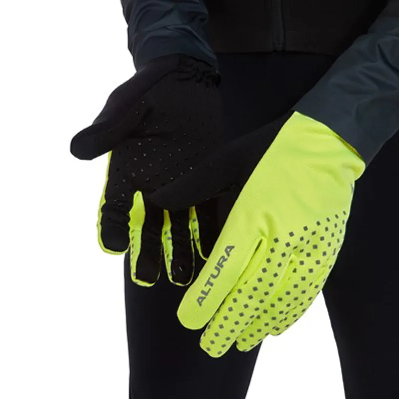 Altura Night Vision Fleece Windproof Gloves Yellow-1