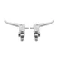 BMX MX Style Brake Levers Silver