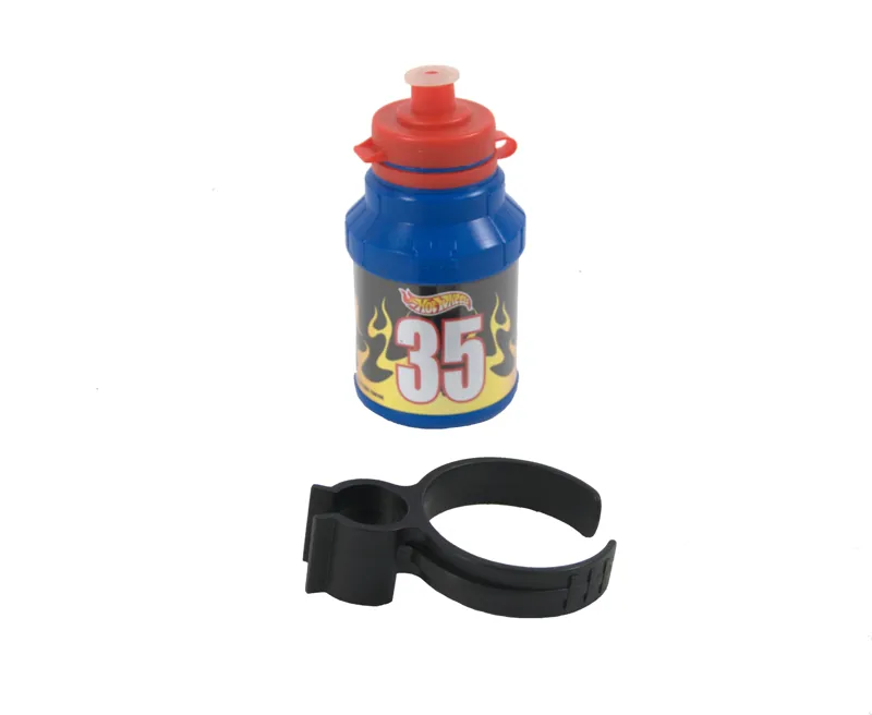 Hot Wheels Kids Water Bottle And Bracket Blue/Red