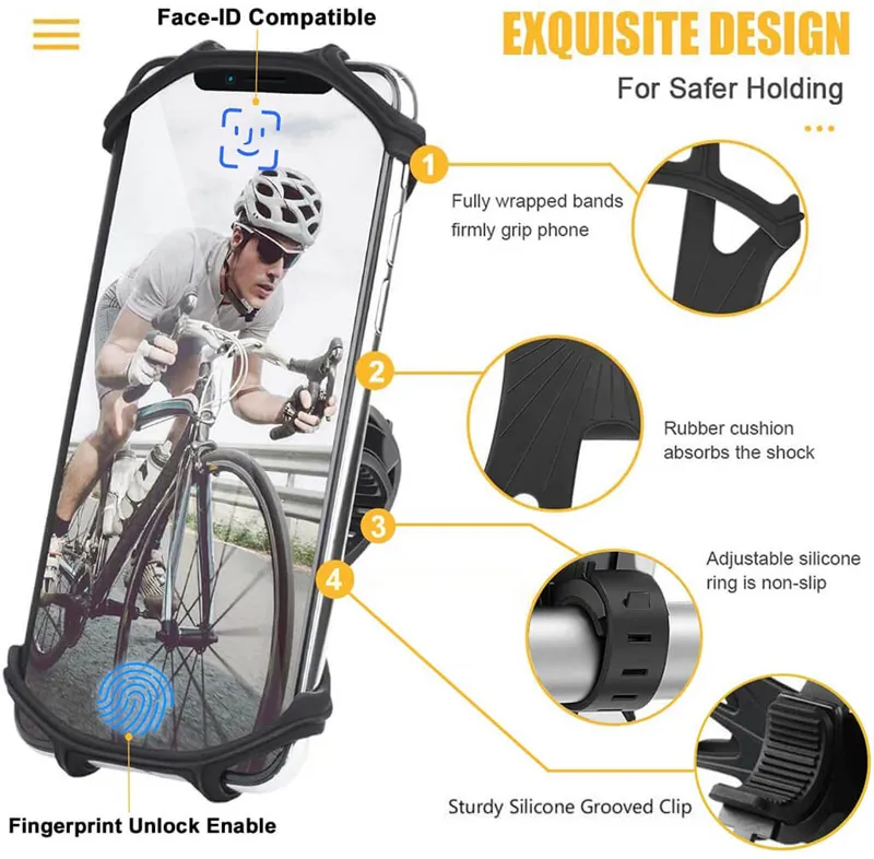 Silicone Phone Holder Black-1