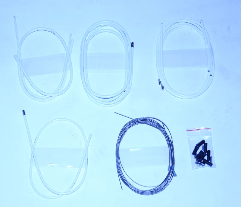 Road Bike Inner/Outer Brake and Gear Cable Set - White