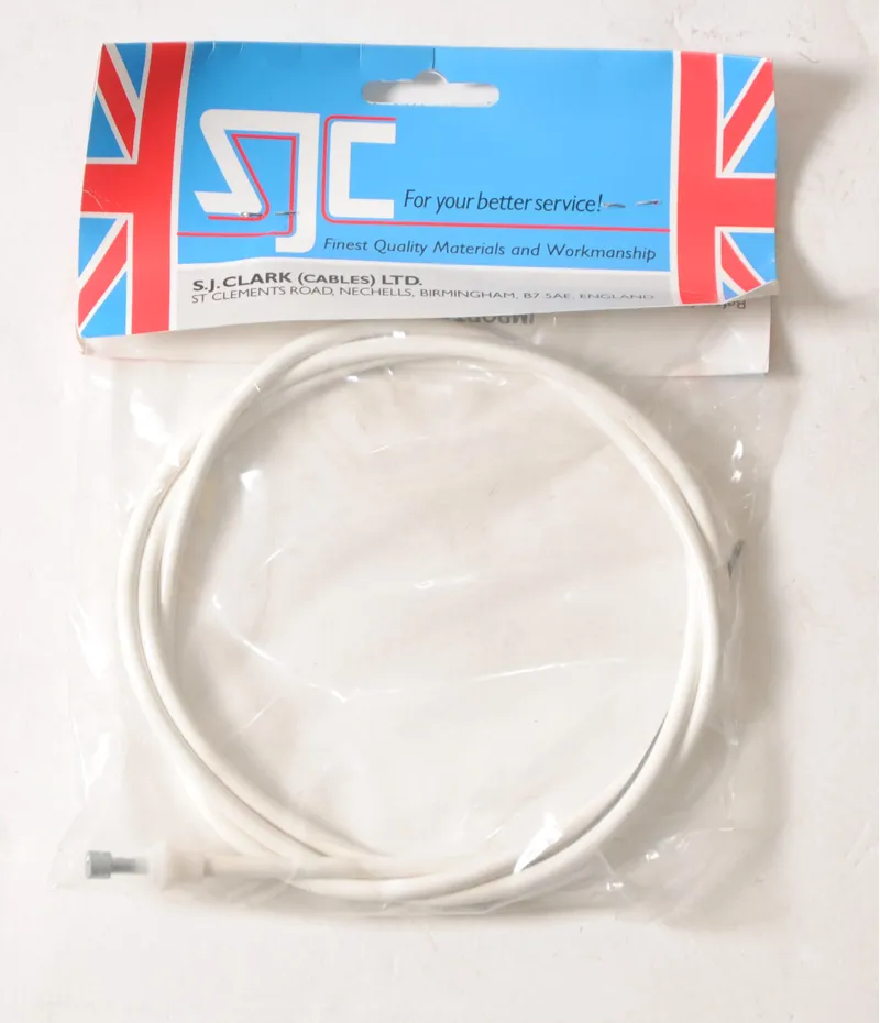 Clarks Road Brake Cable White