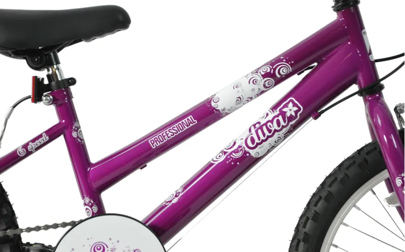 Professional Diva 20 Inch Wheel Kids Bike Purple-3