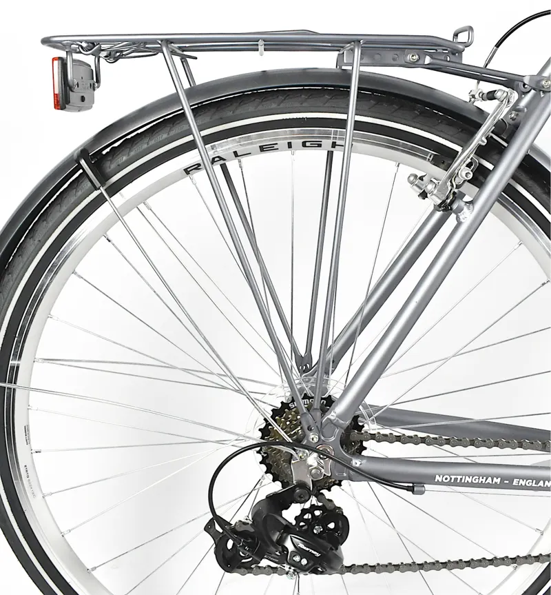 Raleigh Pioneer 700c Commuter Hybrid Bike Black/Silver-5