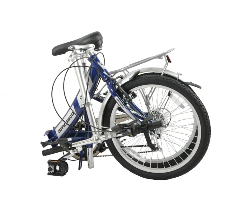 Ammaco Pakka Compact 20 Inch Wheel Folding Bike Silver-2