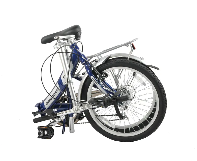 Ammaco Pakka Compact 20 Inch Wheel Folding Bike Blue-2