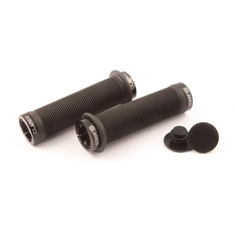 Clarks MTB Hybrid Double Lock-on Handlebar Grips Black