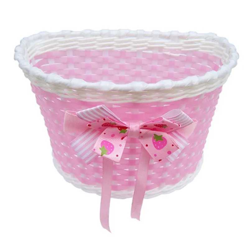 Kids Basket Pink Bow