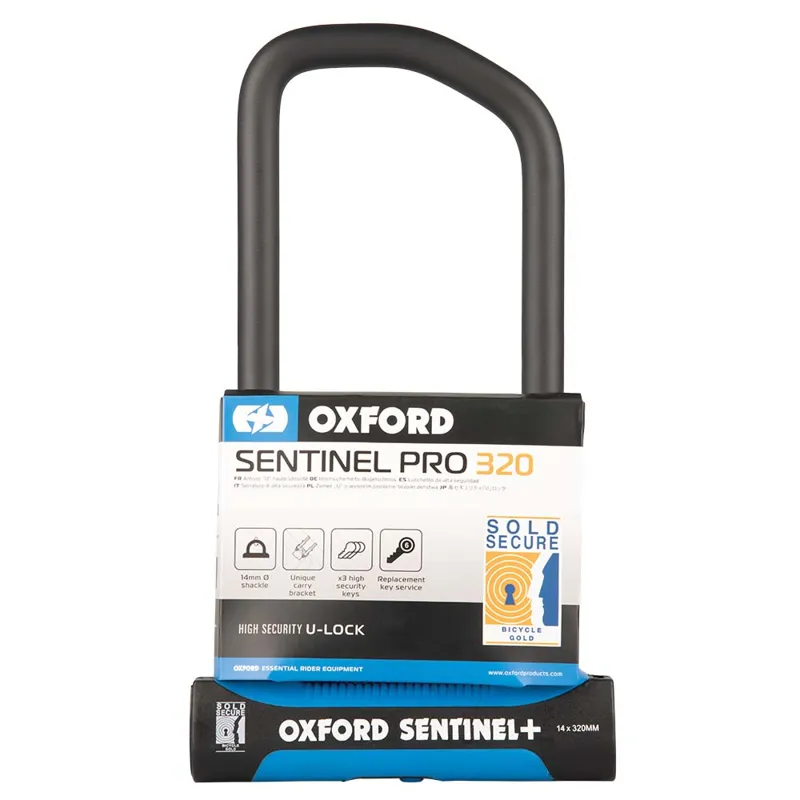 Oxford Sentinel Pro U-Lock 320mm x 177mm-1