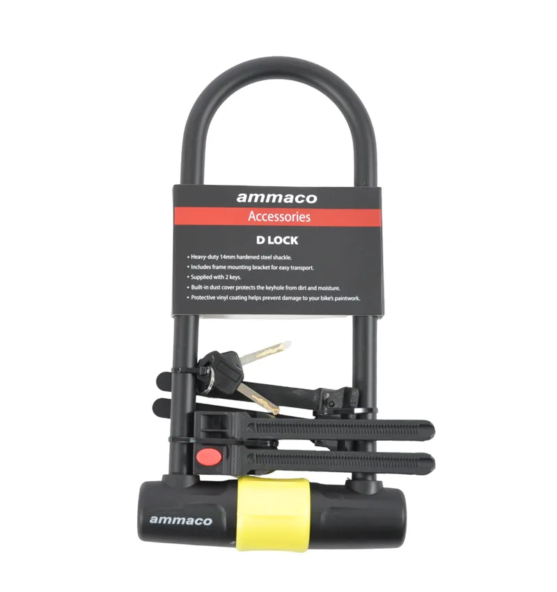 Ammaco D-Lock 14mm Black/Yellow-1