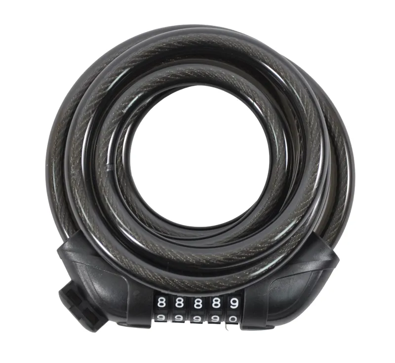 Ammaco 12mm x 1800mm Combi Cable Lock Black
