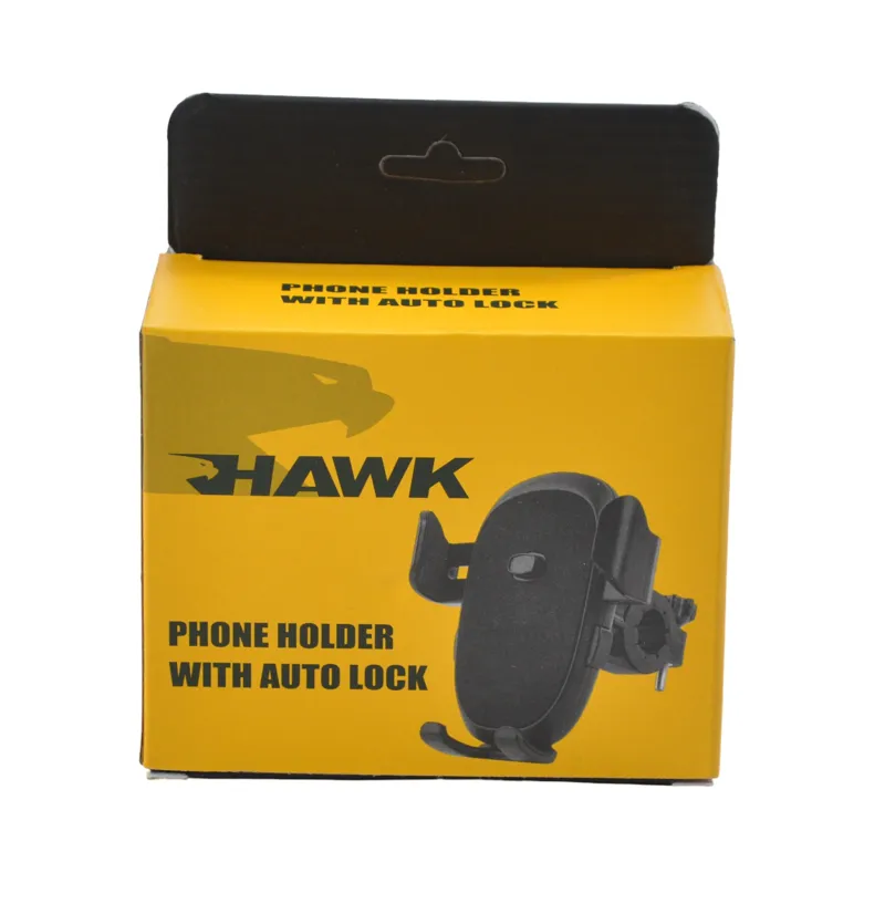 Universal Auto Lock Phone Holder Black-1