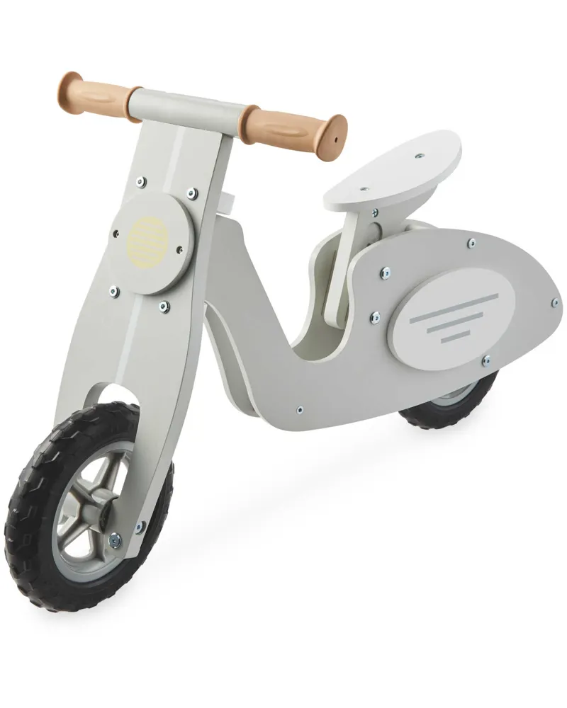 Little Town Wooden Balance Bike Grey