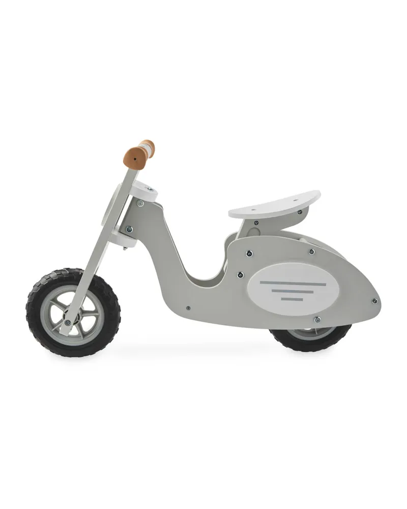 Little Town Wooden Balance Bike Grey-1