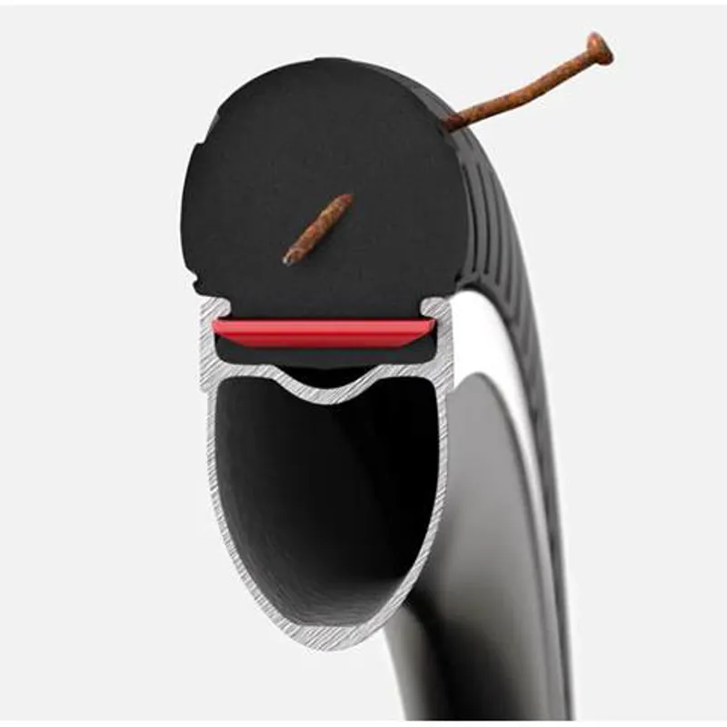 Tannus Aither II Slick Airless Tyre 700 x 23c Red-4