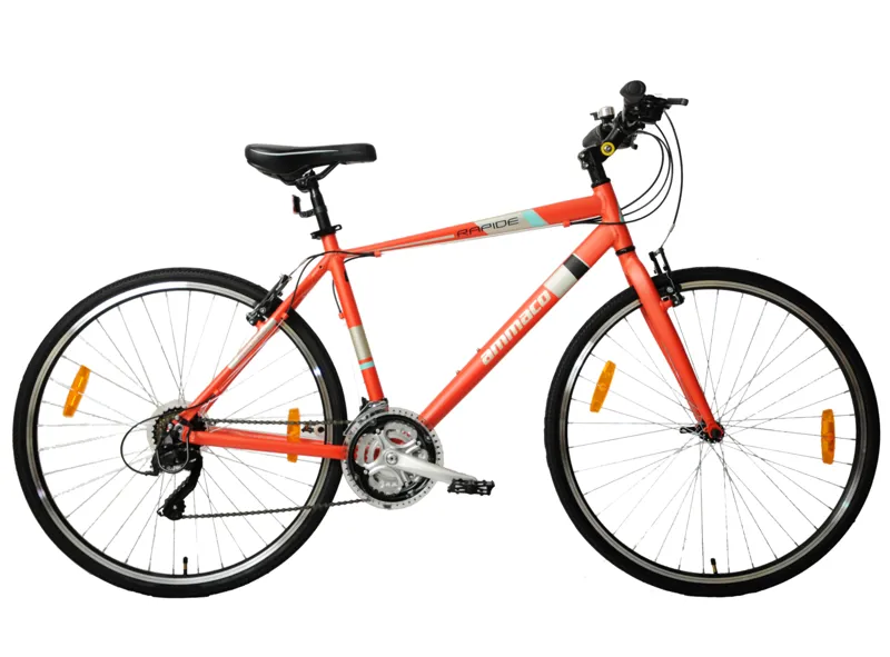 Ammaco Rapide 700c Sports Hybrid Bike Red