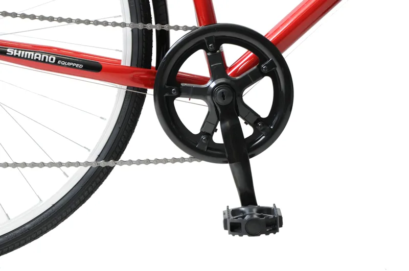 Professional City 700c Commuter Hybrid Bike Red-3