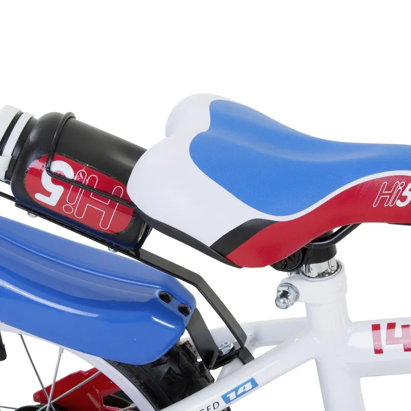 Hi5 Racer 14 Inch Wheel Kids Bike Blue/Red -4