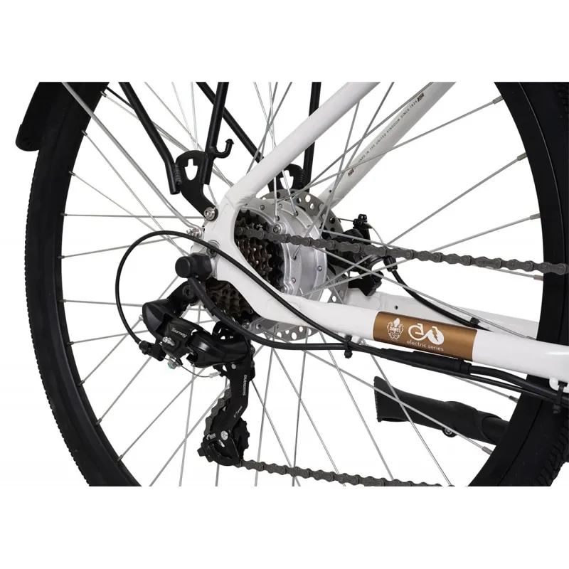 Dawes Mojav-E 700c Wheel Electric Bike White -7