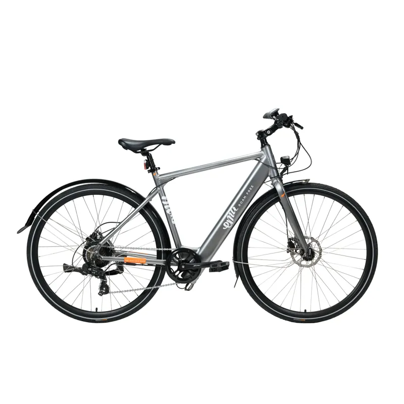 EMU Evo Crossbar 700c Wheel Electric Bike Metallic Grey